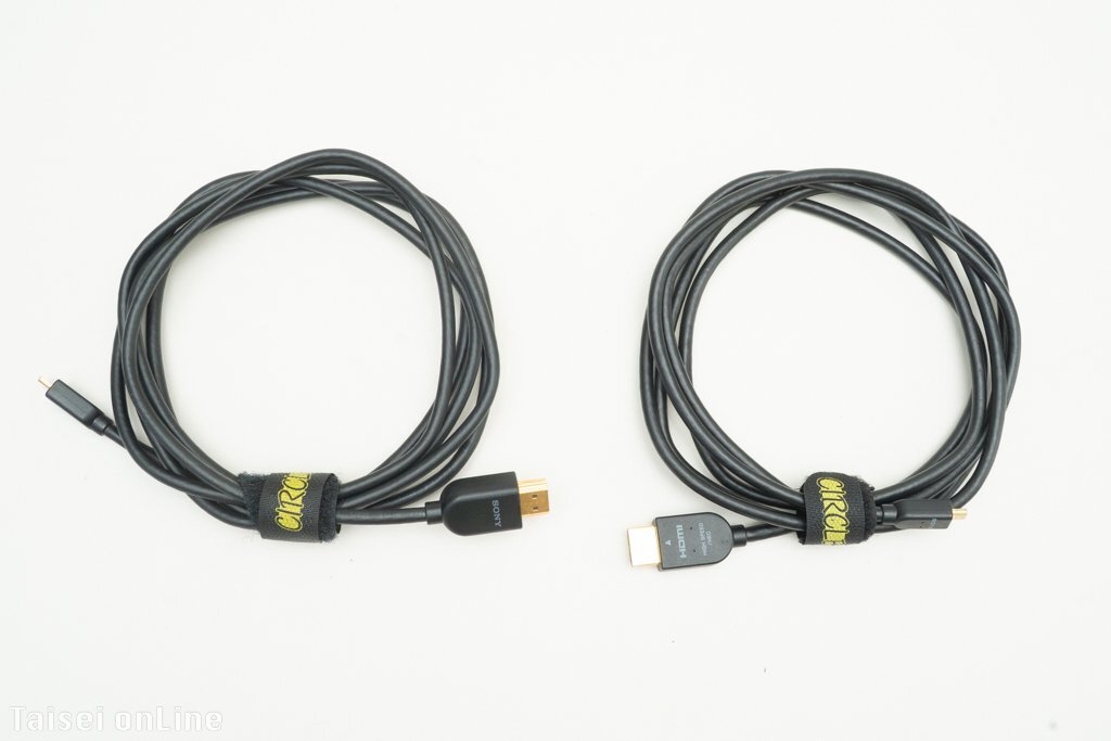 ソニー HDMI-マイクロHDMIケーブル2M×２本セット SONY HDMI-マイクロHDMIケーブル2M×２本セット （型式不明）中古品　25090309