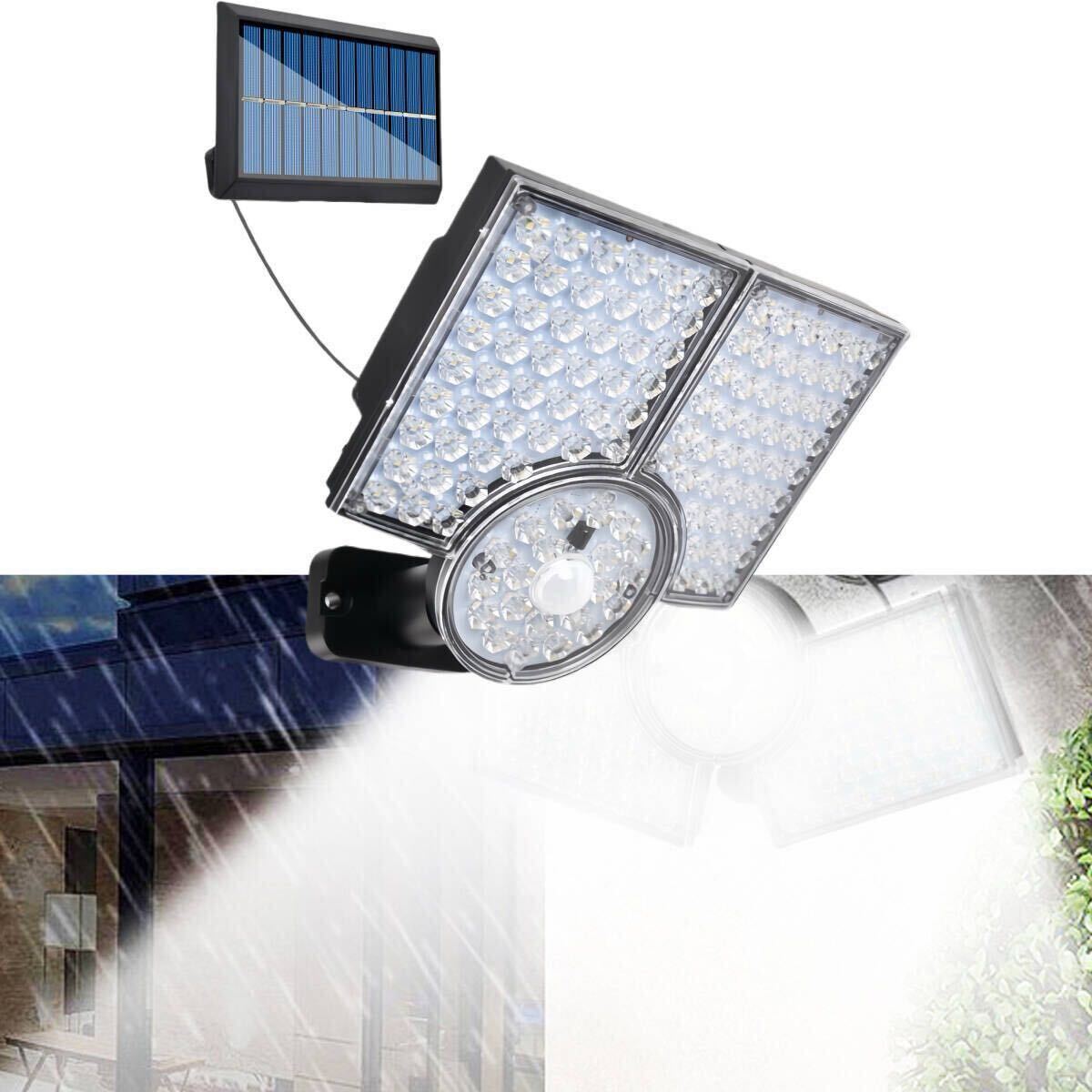 新型 爆光 LEDセンサーライト 防水 　ポーチライト　LEDソーラーライト　屋外照明 LED作業灯　 IP65防水 防犯ライト