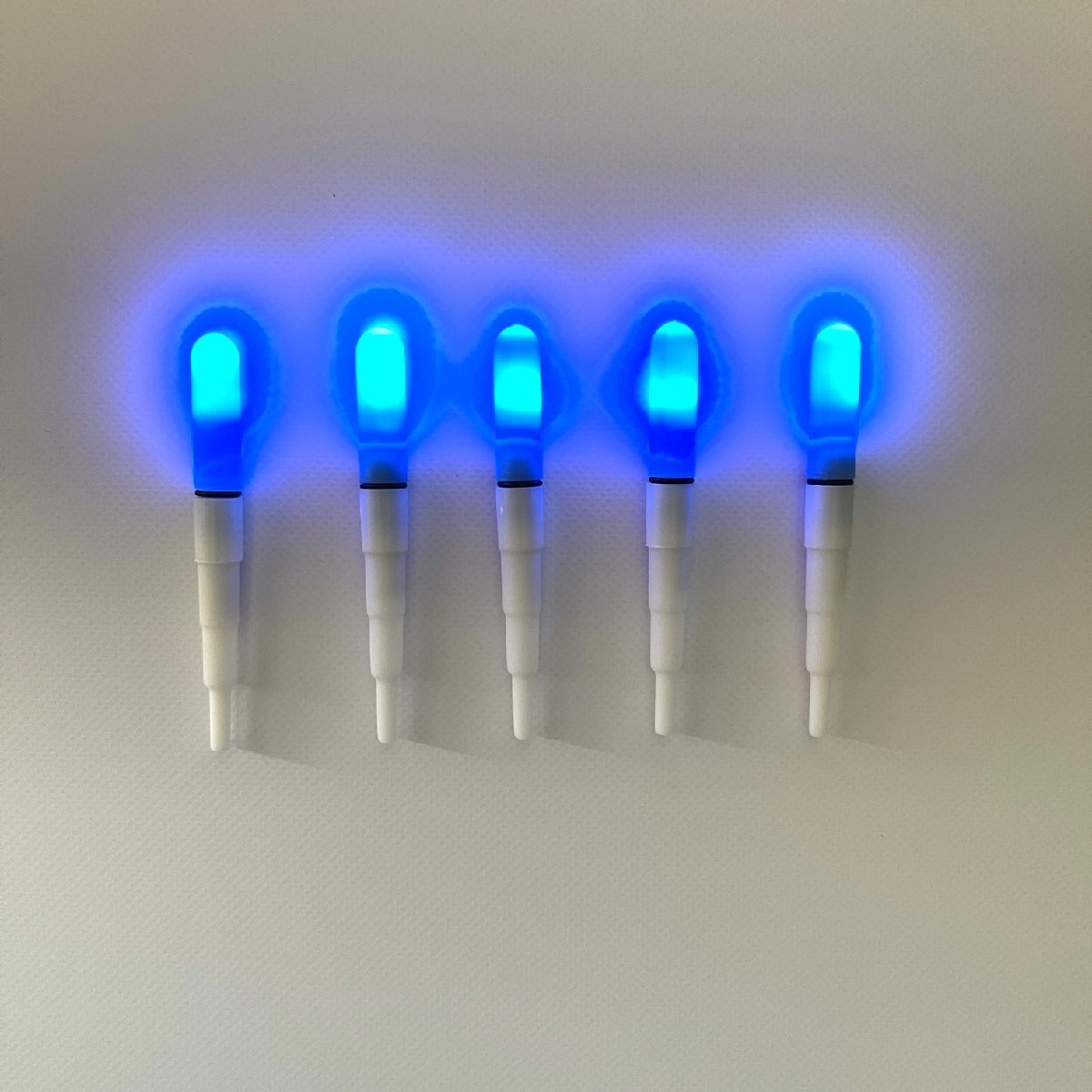 ウキトップ　青5本　ブルー　ケミカル　電気ウキ　穂先ライト　夜釣り　ウキ釣り　夜光　うなぎ釣り　ぶっこみ釣り　伊豆