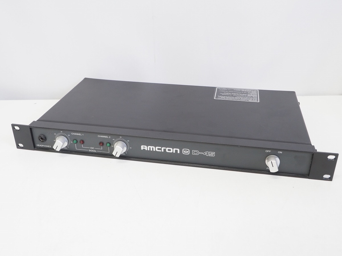 AMCRON D-45 スタジオモニター パワーアンプ モニターパワーアンプ *433552