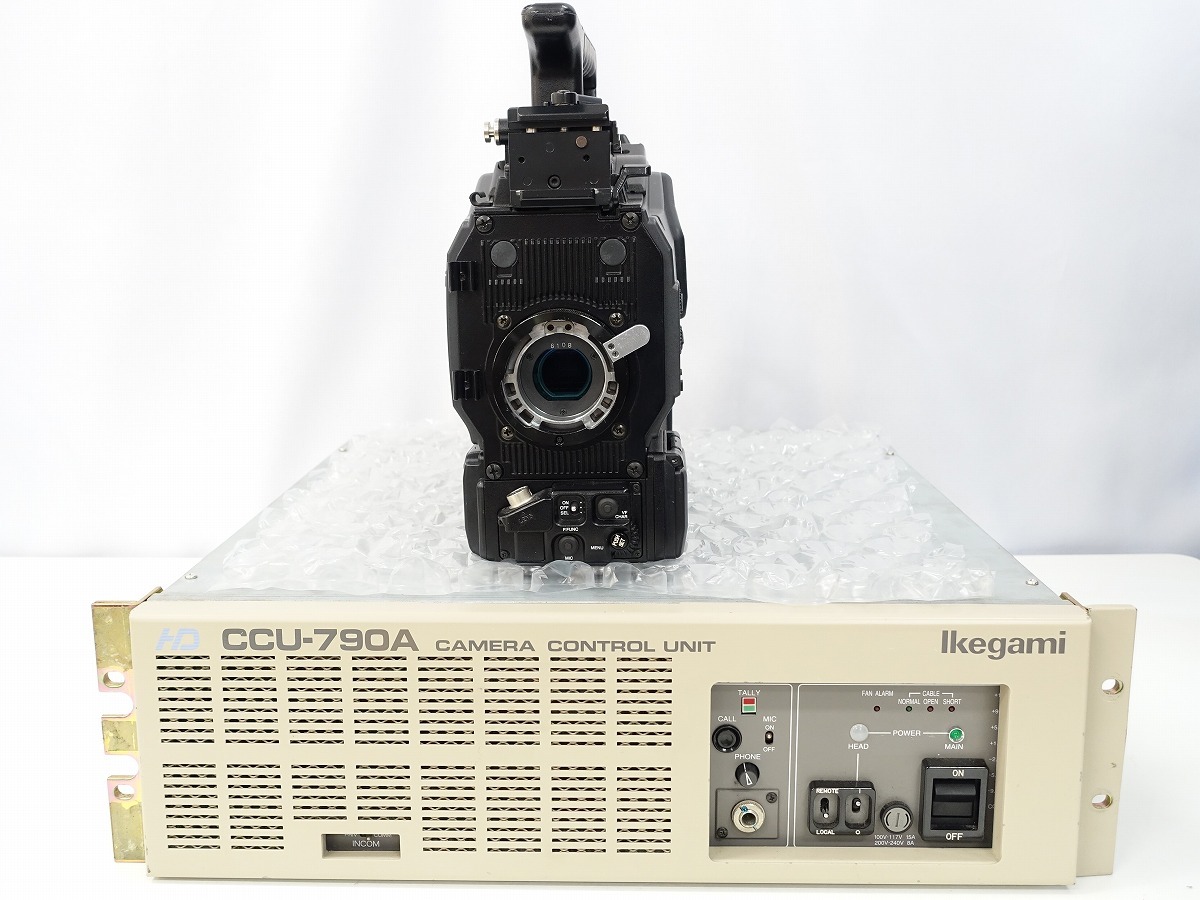 Ikegami HDスタジオカメラ HDK-79EX カメラコントロールユニット CCU-790A 多治見仕様 動作品 *421254 258