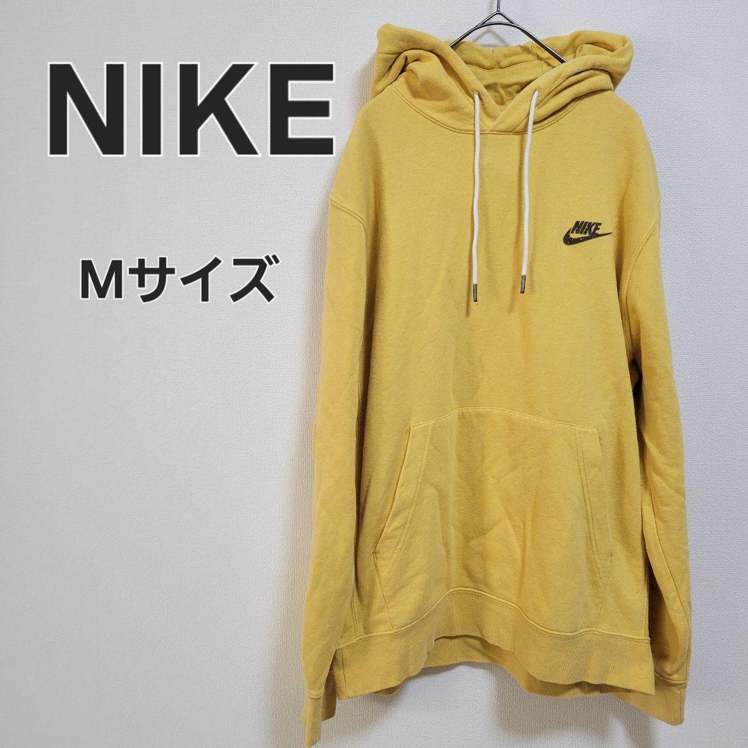 NIKE ナイキ プルオーバー パーカー Mサイズ イエロー