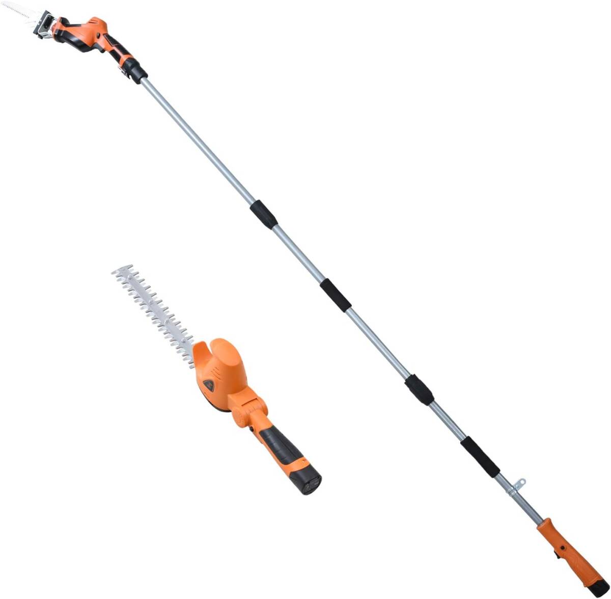 新品 送料無料 メーカー保証有 山善 YAMAZEN LPHS-1025 高枝ガーデントリマー&ガーデンソーセット バリカン ノコ 10.8V 充電式 コードレス