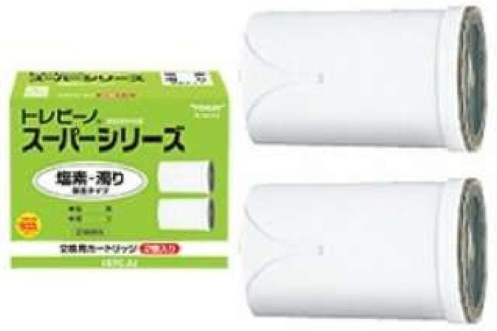 新品 送料無料 東レ トレビーノ 浄水器 カートリッジ 交換用 2個入 塩素 濁り スーパーシリーズ 標準タイプ STC-2J ホワイト