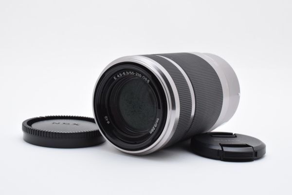 実用完動品 Sony E 55-210mm F4.5-6.3 OSS SEL55210 シルバー 望遠ズームレンズ ソニー E APS-C ミラーレス一眼用 交換レンズ ※1 #6894