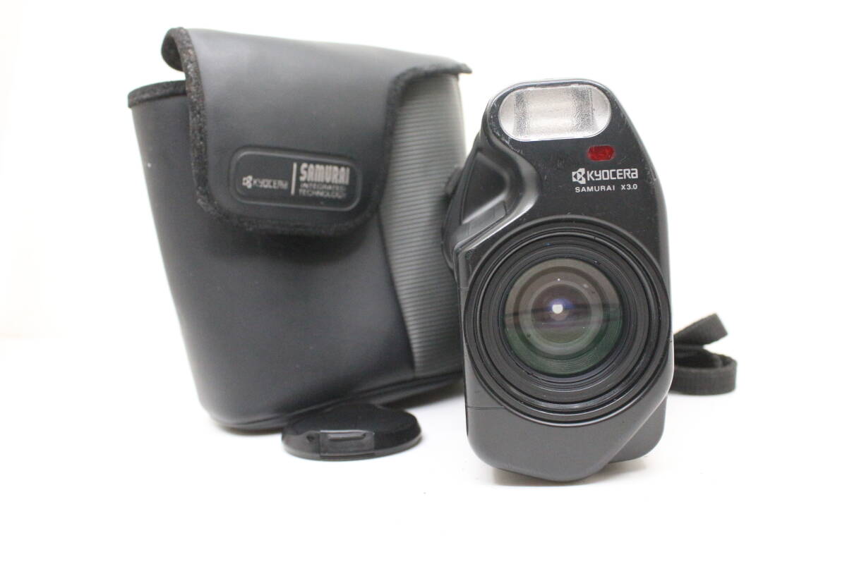 ★良品★KYOCERA キョウセラ SAMURAI X3.0 人気のサムライ！コンパクトフィルムカメラ！ 希少な完動品！ OK8149