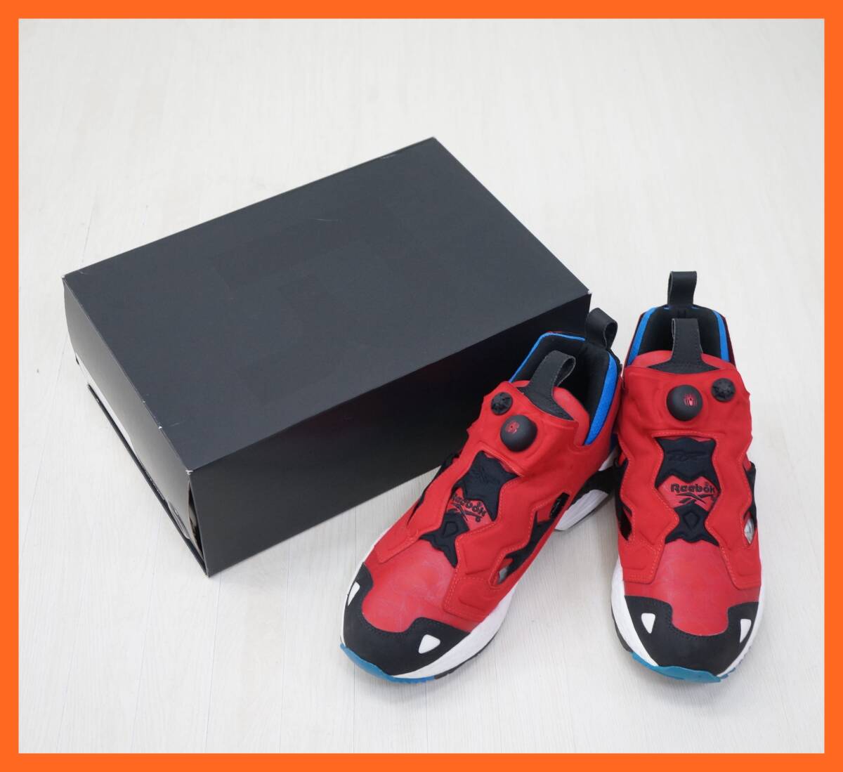 東ハ:未使用【Reebok×MARVEL】リーボック×マーベル コラボ PUMP FURY ポンプフューリー スパイダーマン J93503 28㎝ ★送料無料★