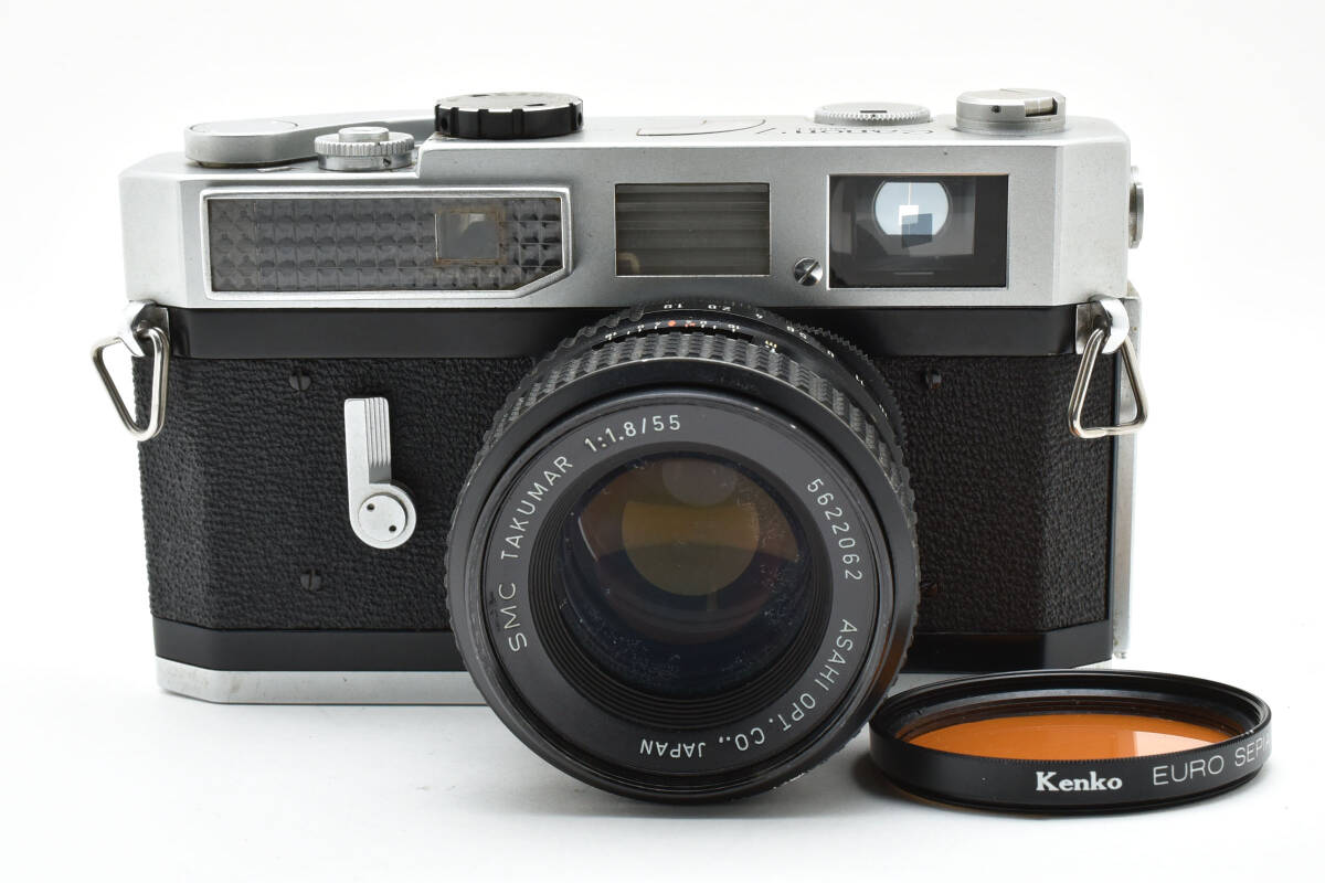 動作確認済 CANON Model 7 キャノン モデルセブン SMC TAKUMAR F1.8 55mm マニュアルレンズ レンジファインダー フィルムカメラ 2594703