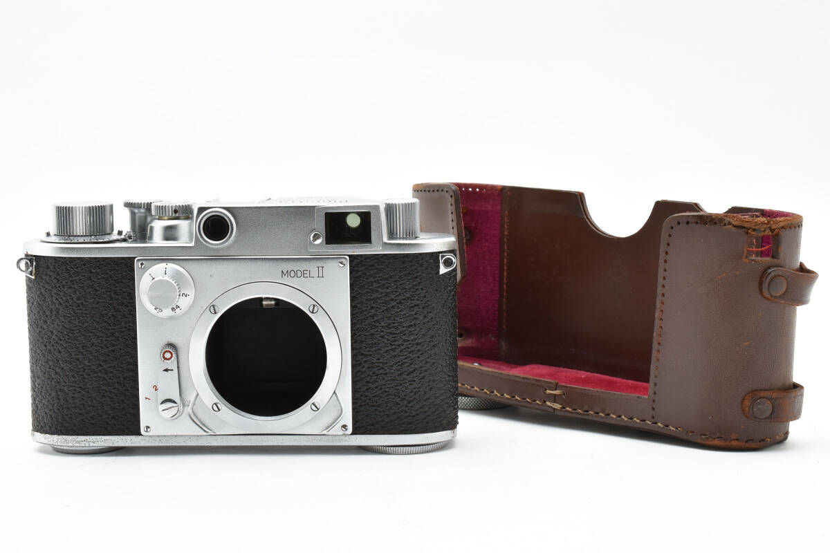 動作確認済 美品 Minolta 35 MODEL II ミノルタ ３５ モデル Ⅱ レンジファインダー フィルムカメラ 革ケース JAPAN 2594709