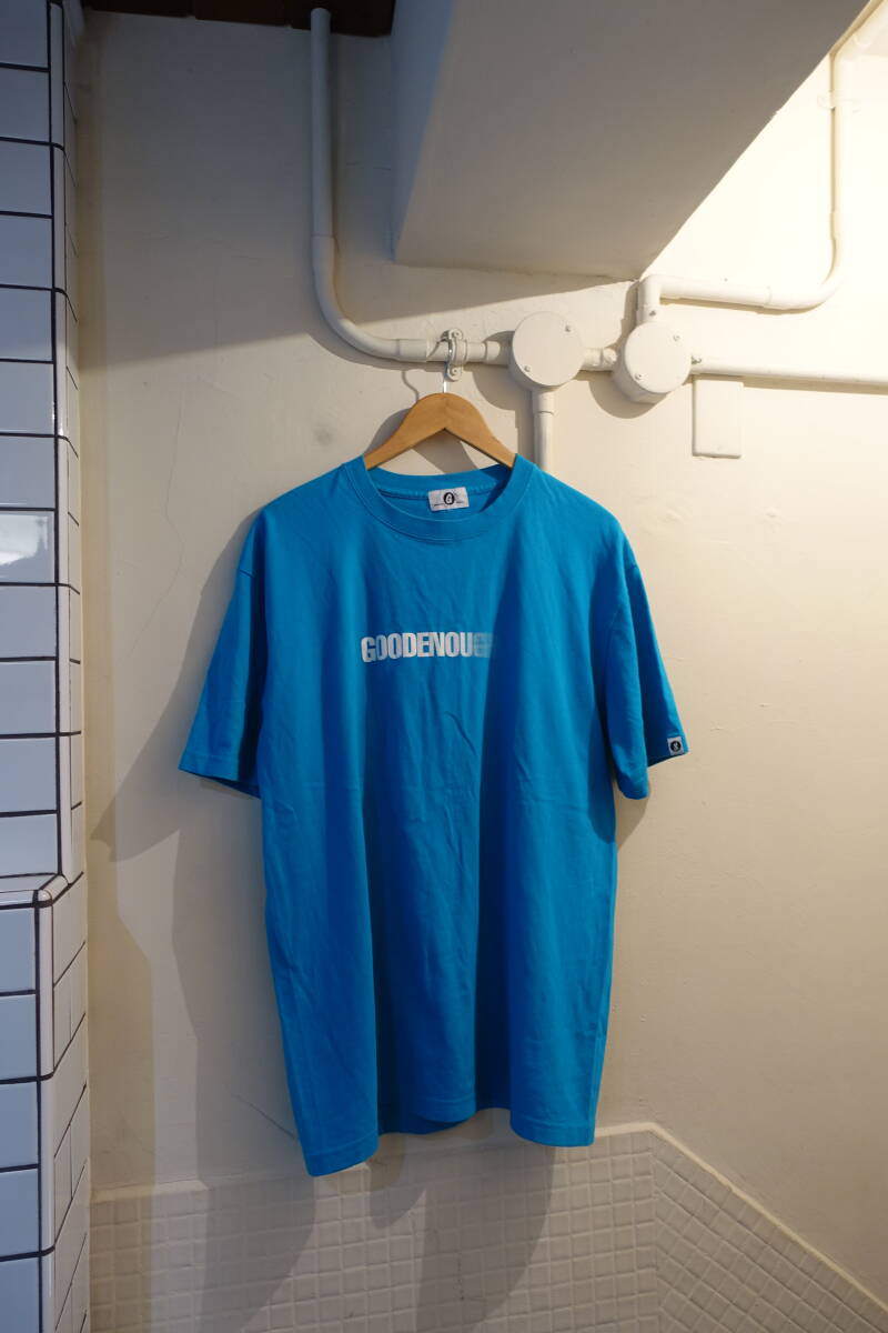 グッドイナフ　モーションロゴ　Tシャツ　水色