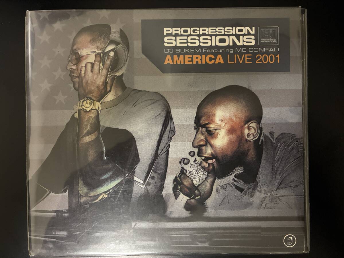 LTJ Bukem Featuring MC Conrad「Progression Sessions America Live 2001」◇Good Looking Records◇ドラムンベース◇2枚組音楽CD◇中古