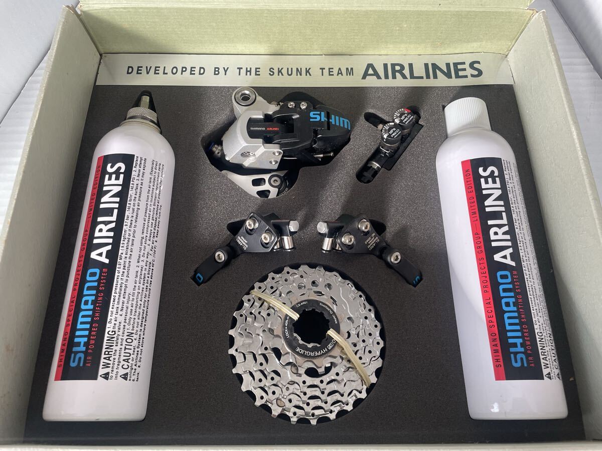 新品未使用 Shimano Airlines Air Powered Shifting System Full Set Serial No.60 2000MY 1x7S DH components Skunk Team NOS 