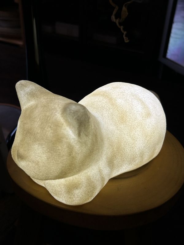 ネコ ランプ 猫 キャット ナイトライト 間接照明 2色切替 テーブルランプ 照明 インテリア おしゃれ 立体 ライト ランプ ギフト プレゼント