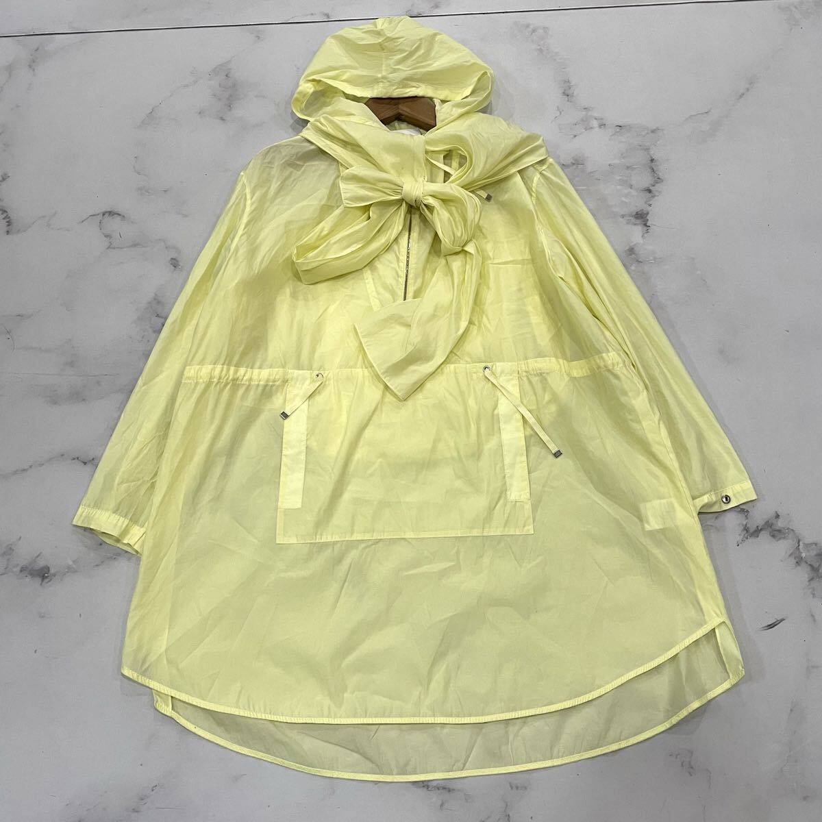I ○ 人気モデル '洗練されたデザイン' 3.1 phillip Lim 3.1フィリップリム シルク混 レインウェア フーディ XS トップス イエロー