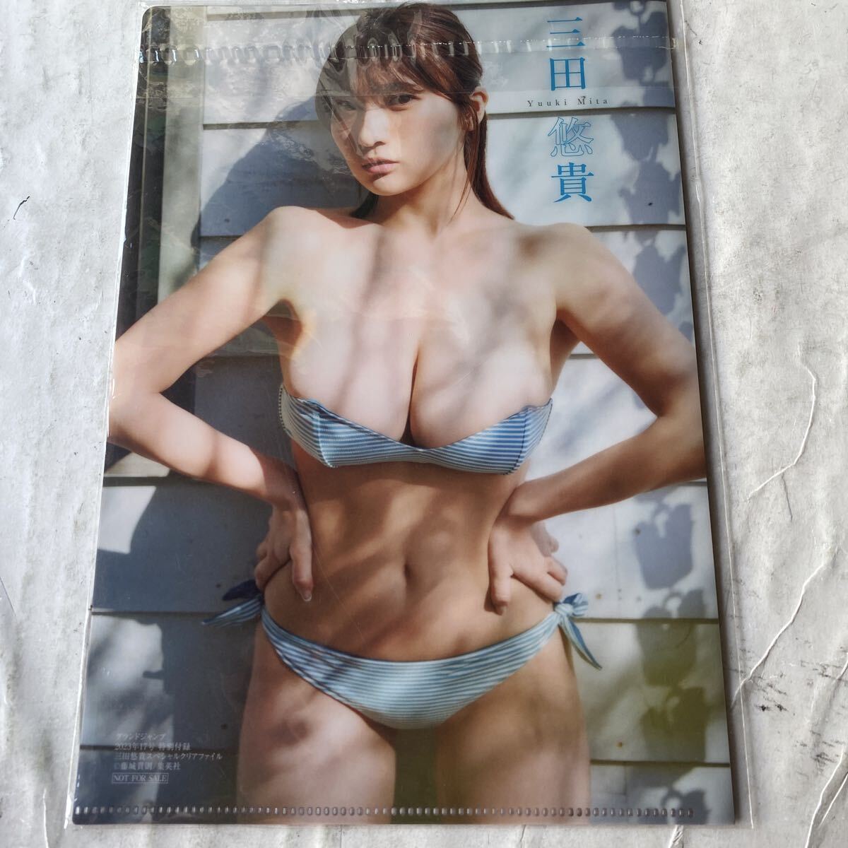 三田悠貴　クリアファイル　B5サイズです