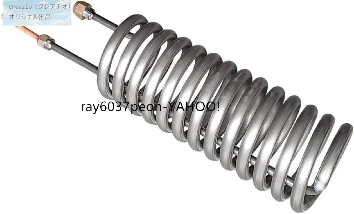 チタン製平板熱交換器 ストレートチューブ 1～5チラー対応 水槽/魚/淡水魚タンク用 エバポレーター 暖房アクセサリー