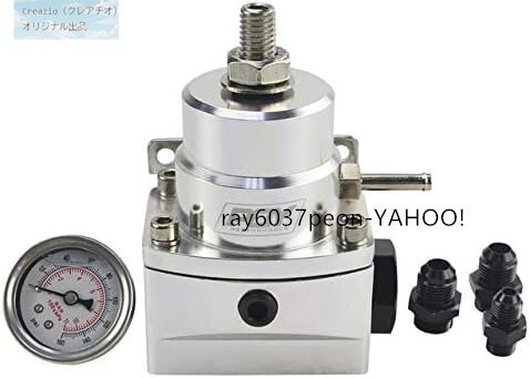 燃圧レギュレータ 調整可能 30～75PSI ゲージ付き フューエルプレッシャー 調圧器 汎用