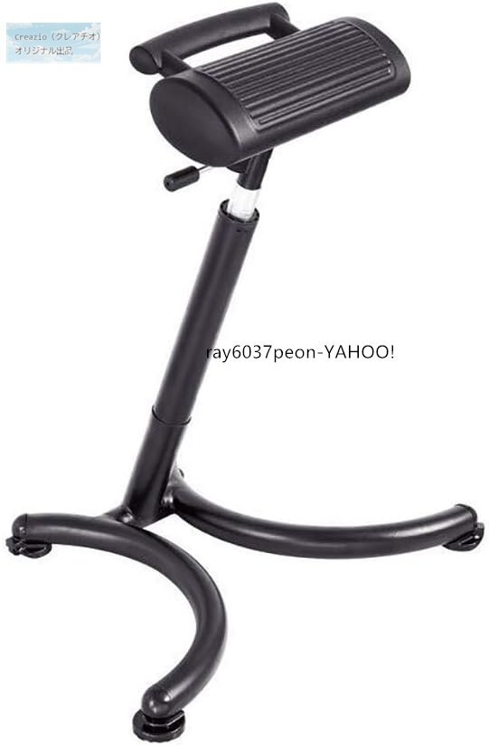 人間工学 スタンディングスツール 高さ62～87cm 背中痛緩和 滑り止め 座り方健康 スタンディングデスクチェア