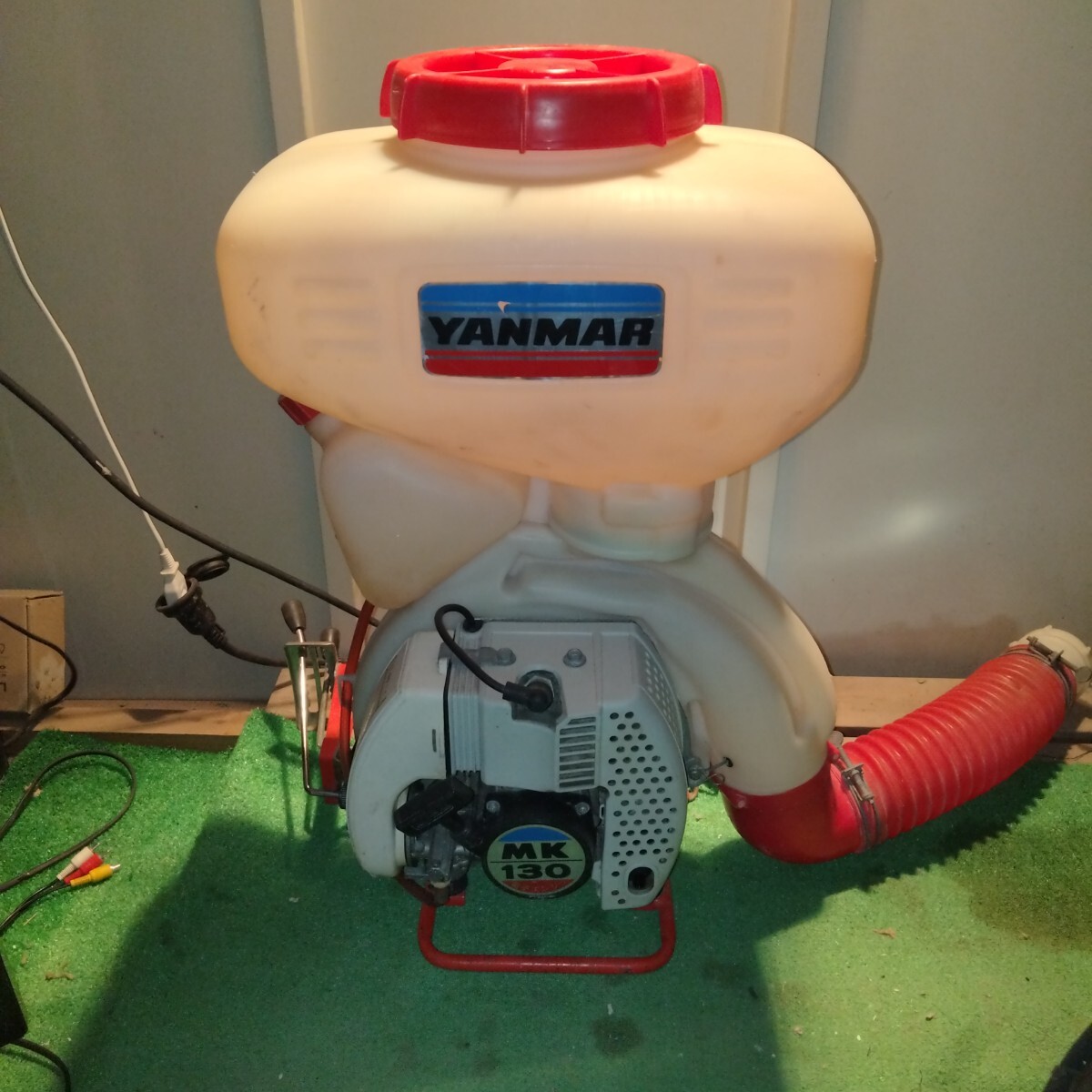 ヤンマー　MK130 動力噴霧器/動力散布機 背負式　動作未確認　圧縮あり 部品取りに　ジャンク　中古品