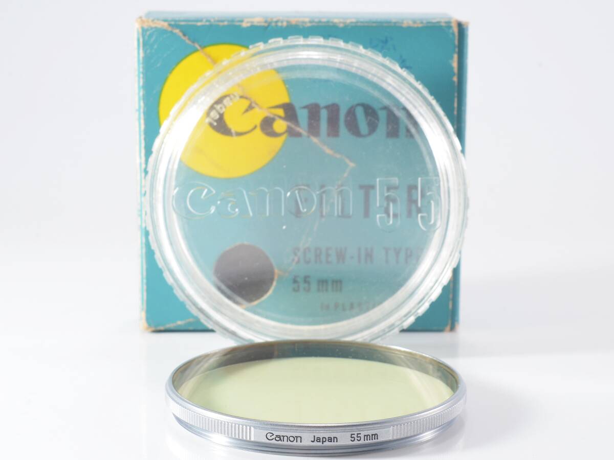 [良品] Canon（キャノン）55mm レンズフィルター SY44.2C 淡黄色 ケース付 (55383)