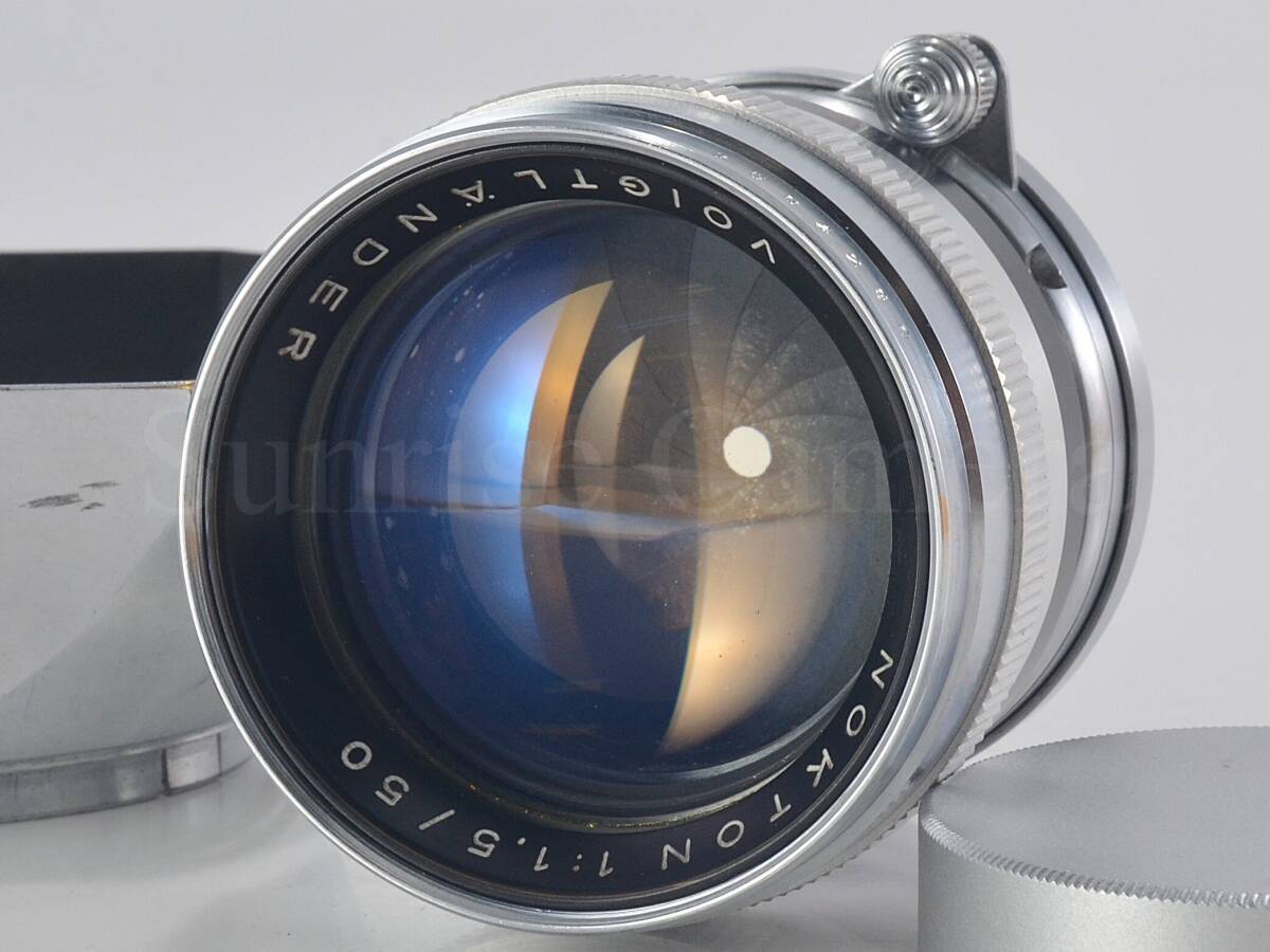[美品] Voigtlander（フォクトレンダー）NOKTON 50mm F1.5 L39マウント 前期 純正フード付 希少 整備済 [保証] (60343)
