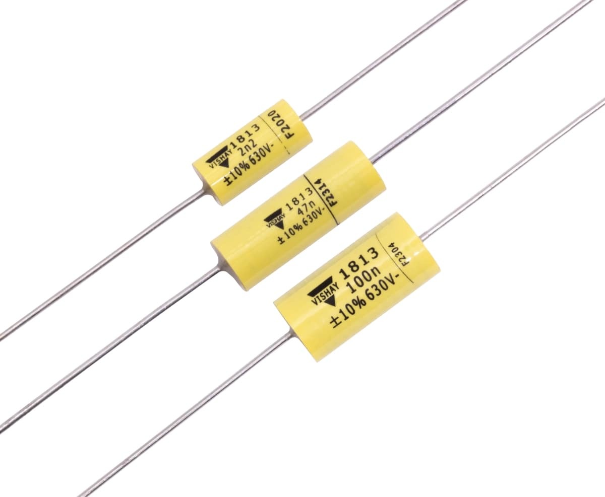 コンデンサ Capacitor - Vishay Roederstein, 630V, MKT1813, Axial Lead, .047 uF [送料170円から 同梱可]