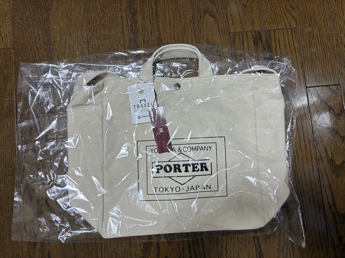 新品未使用　ポーター　Porter キャンバス　トートバッグ　Mサイズ