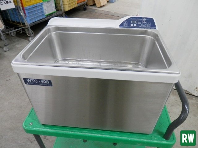 【23年製】卓上型 超音波洗浄機 本多電子 WTC-408 100V 30L 本体 スノコ付き 試運転動画あり [6T-250164]