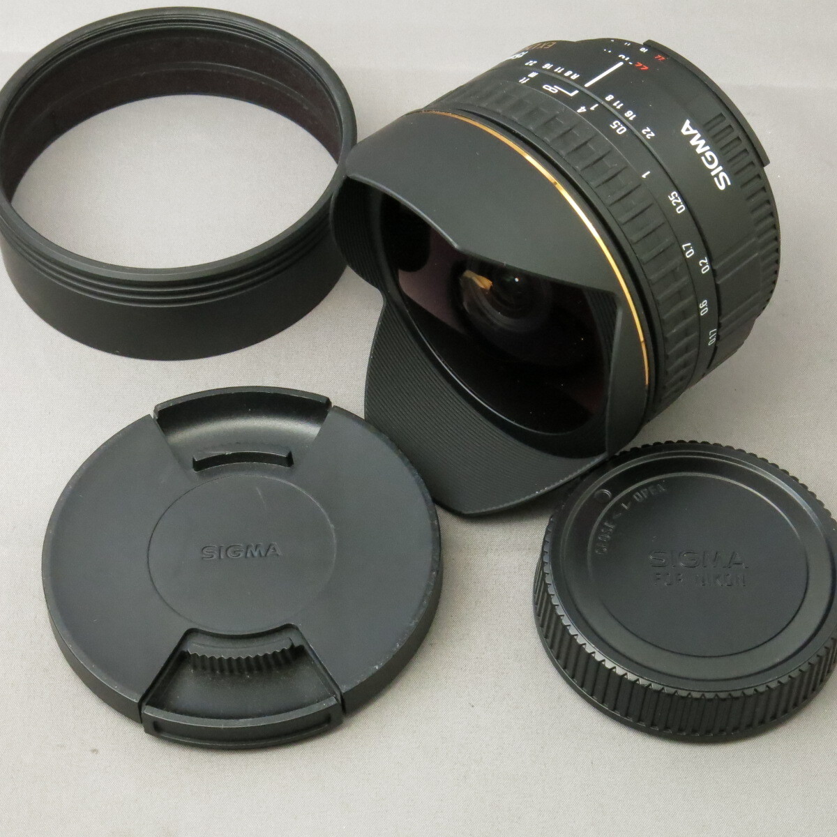 SIGMAシグマ　ニコン用15mmF2.8EX DG FISHEYE　NIKONニコンFマウント★NO.9571