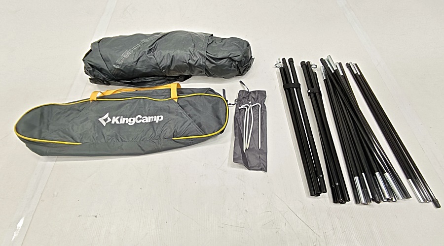 下松)KING CAMP キングキャンプ カーサイドタープ KT3086 現状品 アウトドア キャンプ ▲★J250924N01B NJ24B