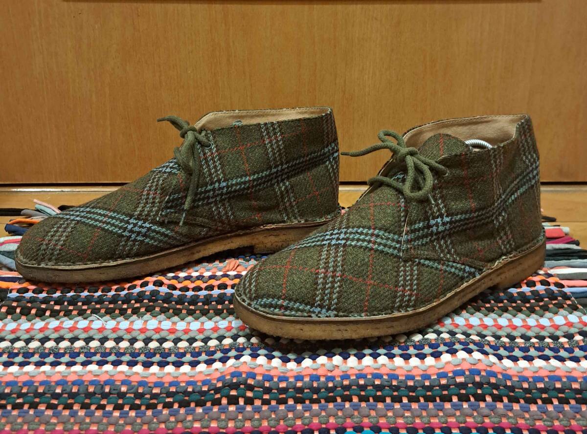☆　STOKTON × B&Y UNITED ARROWS　チャッカーブーツ チェック イタリア製　☆