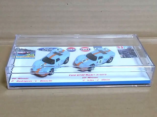 ★1/72 フォードGT40 68'69'ル・マン優勝車 2台ケース付き フォード甦る伝説コレクション 缶コーヒーおまけ