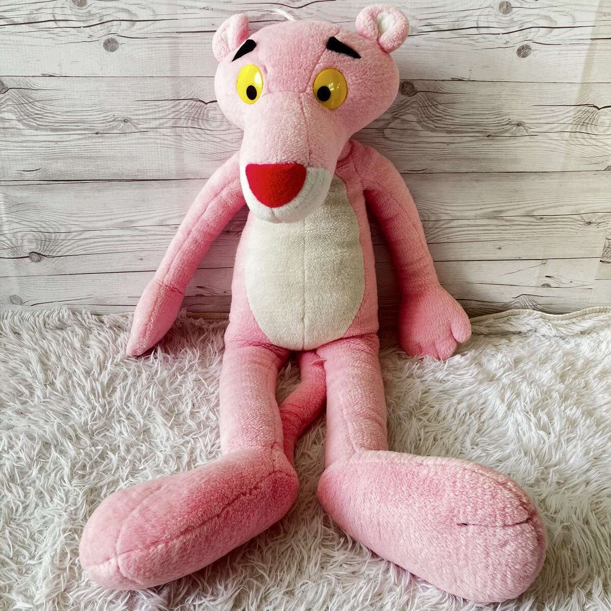THE PINK PANTHER ピンクパンサー 当時物 特大ぬいぐるみ 当時物 1989 人形 1