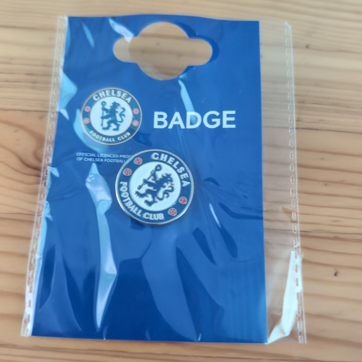 25　チェルシーFC オフィシャル ピンバッジ クレスト CHE_BADGE サッカー プレミアリーグ サポーターグッズ アクセサリー　【ネコポス】