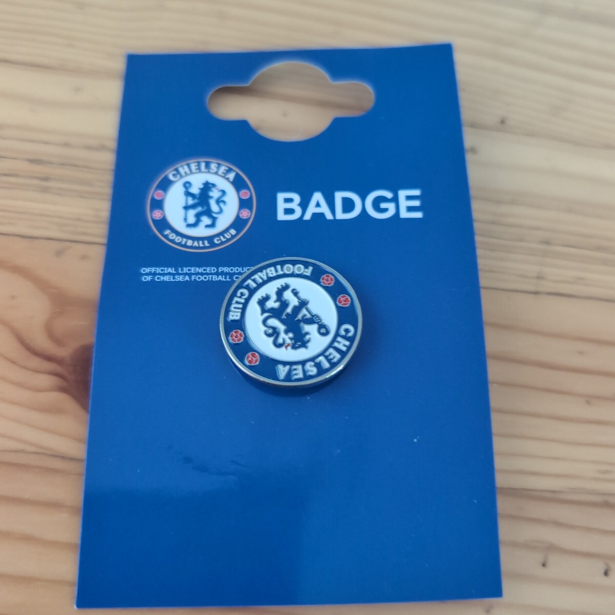 26　チェルシーFC オフィシャル ピンバッジ クレスト CHE_BADGE サッカー プレミアリーグ サポーターグッズ アクセサリー　【ネコポス】