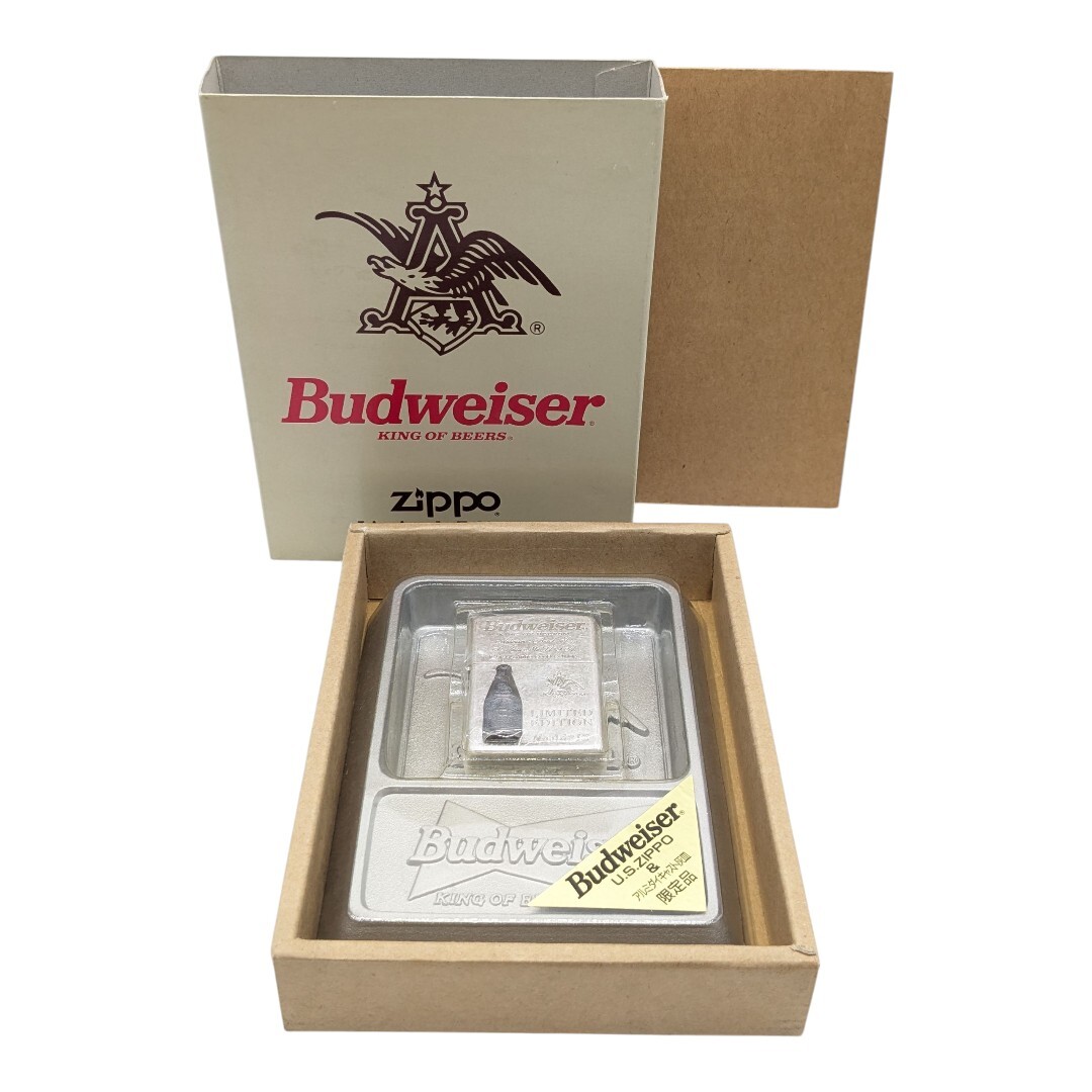 未使用品 Budweiser ZIPOO アルミダイキャスト灰皿 バドワイザー ジッポー Limited Edition 限定品