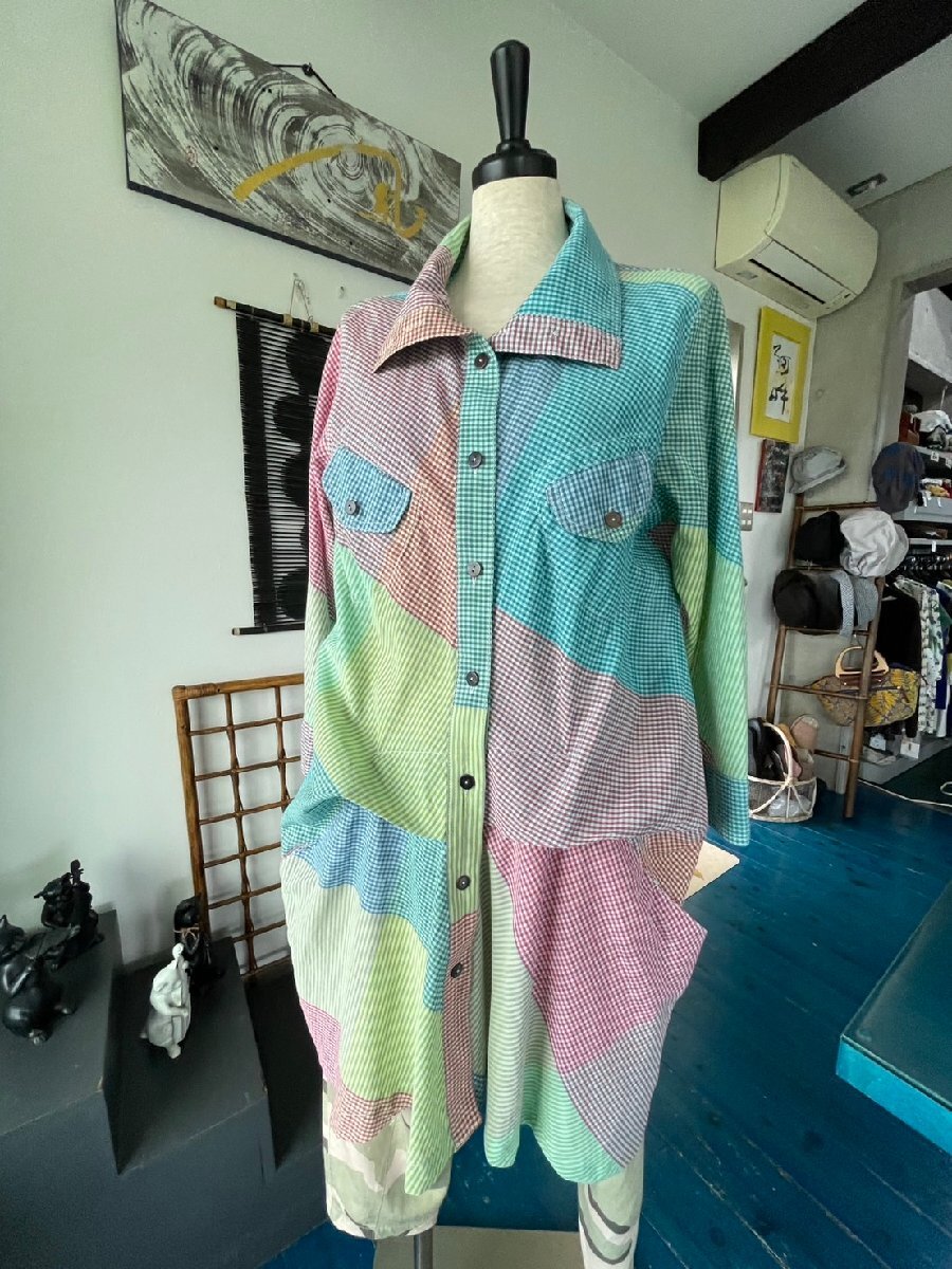 センソユニコ　キューブキューブ　センソ　中古　リサイクル　レディース　トップス　ブラウス　ロング　美品　