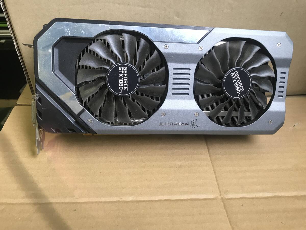 1★中古品 PALIT GTX1080Ti SUPER JETSTREAM 11G GDDR5X 352bit グラフィックボード★