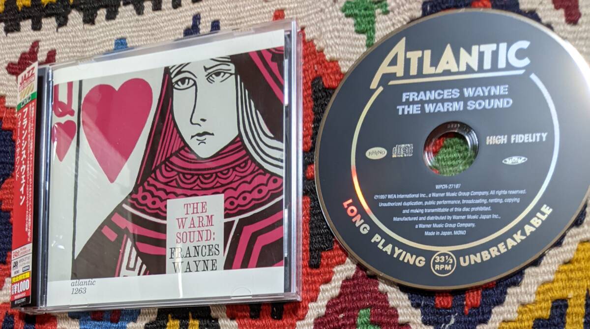 50's フランシス・ウェイン Frances Wayne (CD)/ ウォーム・サウンド：フランシス・ウェイン WPCR-27197 1957年