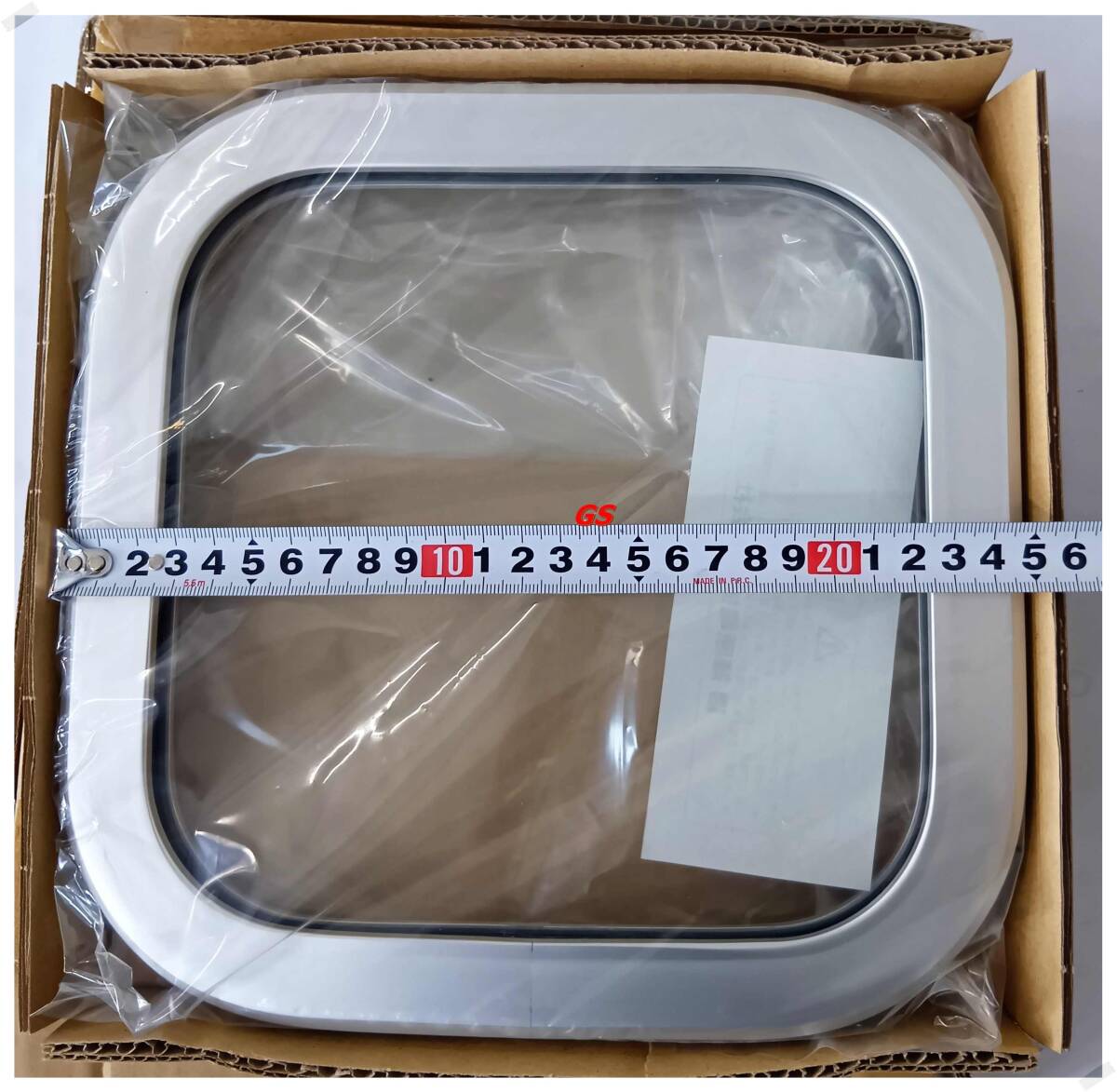 篠原電機　②アルミ窓枠　AY-2020-K-T 角型タイプ　AY型　強化ガラス　未使用　