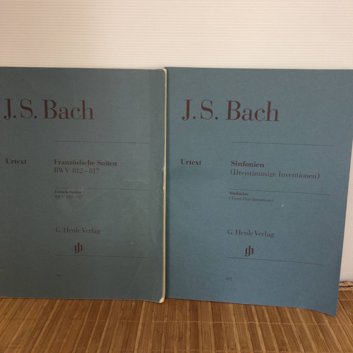 【 楽譜 2冊 まとめて】J.S.Bach バッハ ヘンレ社　G.Henle Verlag 洋書 輸入（管ア