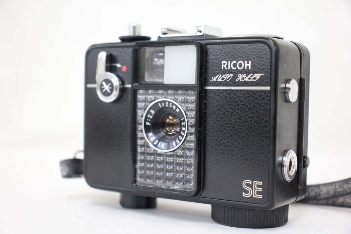 【返品保証】 リコー Ricoh AUTO HALF SE ブラック 25mm F2.8 コンパクトカメラ e2751