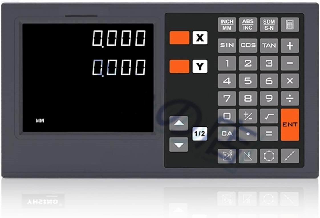 光学式線形スケールエンコーダ、 Dro デジタル読み出しディスプレイ画面 TTL DB9 旋盤フライス加工 CNC ボーリングマシン用(2 axis dro)