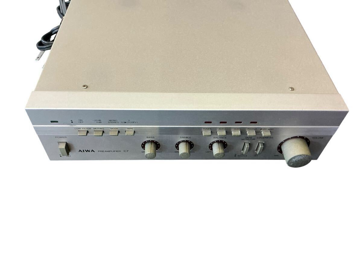 動作品　 プリアンプ　AIWA S-C7 
