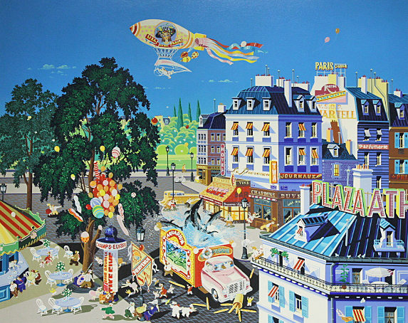 ■★ヒロヤマガタ（山形博導） 【アクアリウム】 1983年 シルクスクリーン 直筆サイン エディション有り