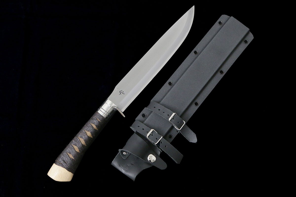 極美品｜秋友義彦作 レッドオルカ 剣鉈 240mm KN02-B1812-2L4