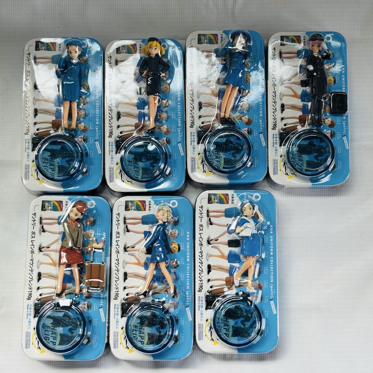 B643 ANAユニフォームコレクション　フィギュア　海洋堂　7体セット　未開封　非売品　送:60