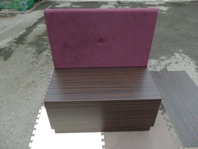 モデル展示 栃木県出荷 直接引取可能 造作椅子 長椅子 ソファ Ｗ835