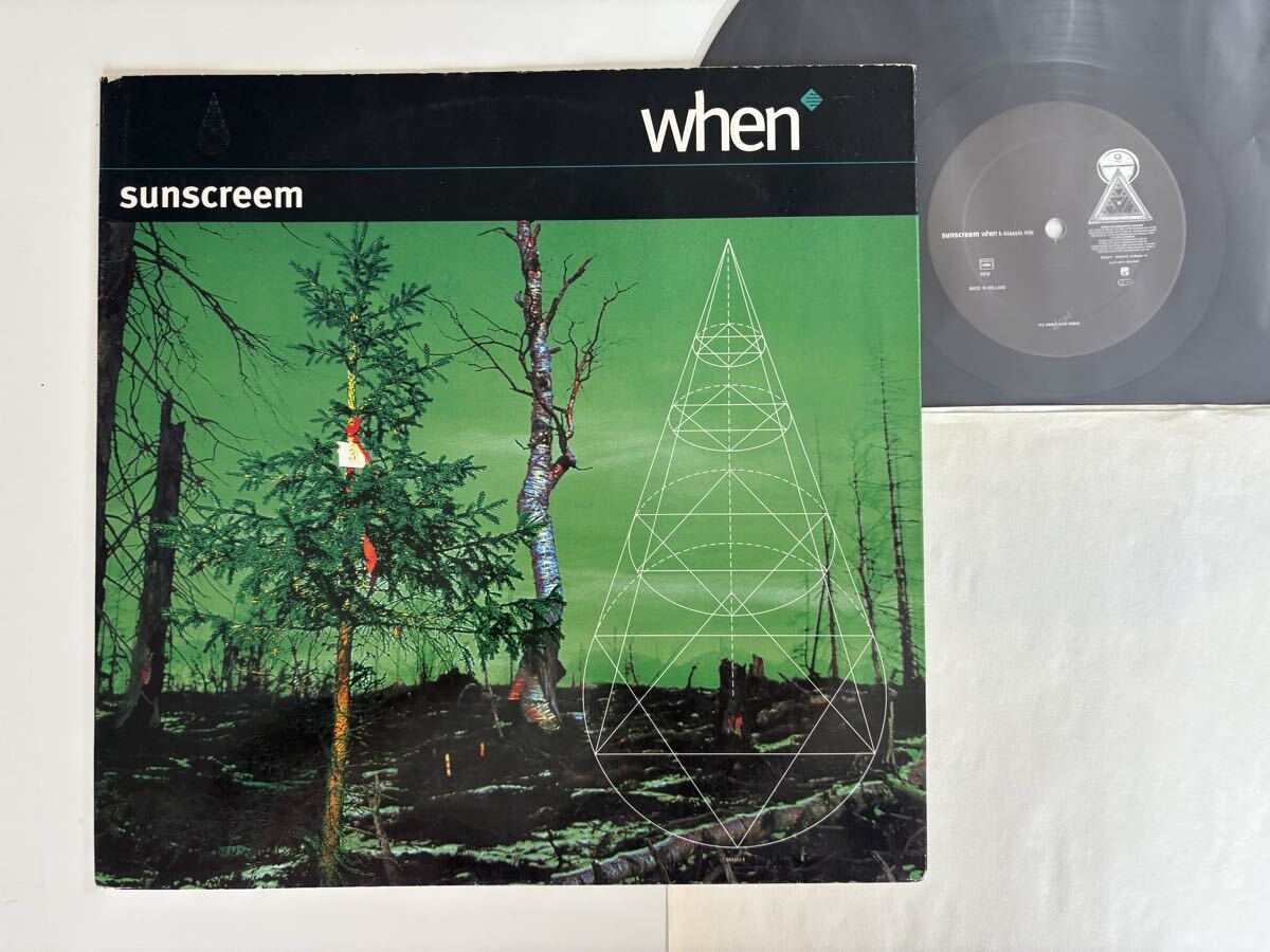 SUNSCREEM / when (k-klassix mix/ginseng mix) 12inch SONY UK 662322-6 サンスクリーム 95年レイヴヒット,TECHNO/TRANCE/RAVE/HOUSE,