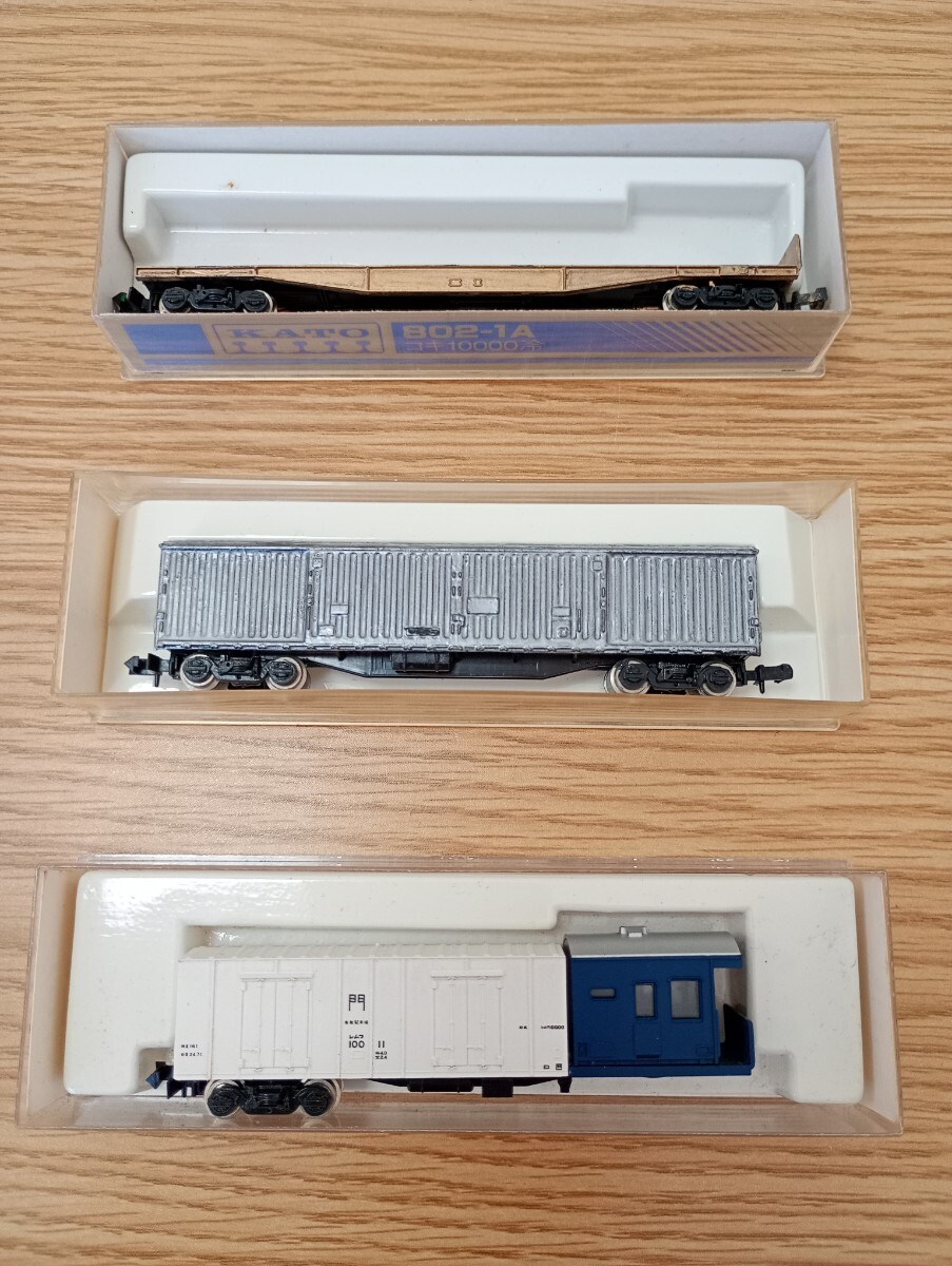 【524】KATO カトー Nゲージ 鉄道模型 3点 国鉄 列車 電車 鉄道 レムフ10000 スニ40 コキ10000